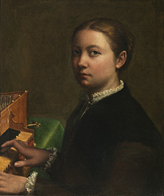 Sofonisba Anguissola Autoritratto alla spinetta 1556 - 1557 circa Olio su tela, 56,5x48 cm Napoli, Museo e Real Bosco di Capodimonte