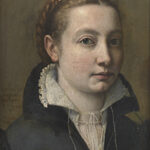 Sofonisba Anguissola Autoritratto 1558 Olio su carta applicata su tavola, 25,6x19,3 cm Roma, Fondazione Palazzo Colonna, Appartamento della principessa Isabelle, Sala della Fontana