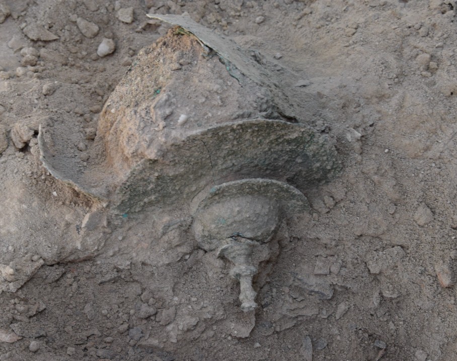 il guerriero di Creta Lo scavo di Festo: umbone e scudo