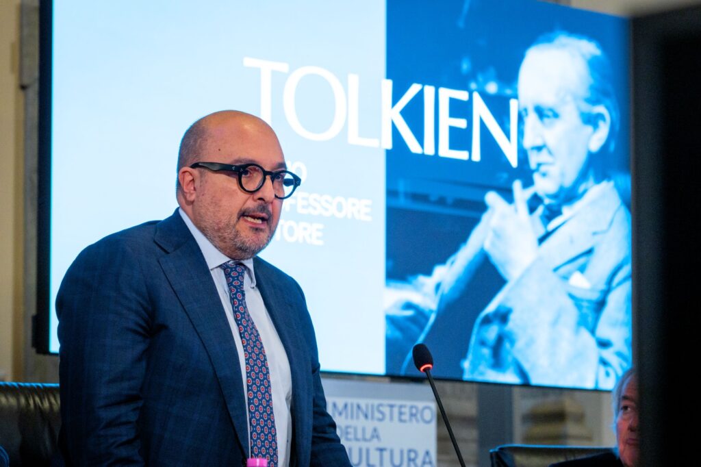 la mostra a Roma Tolkien. Uomo, Professore, Autore Gennaro Sangiuliano