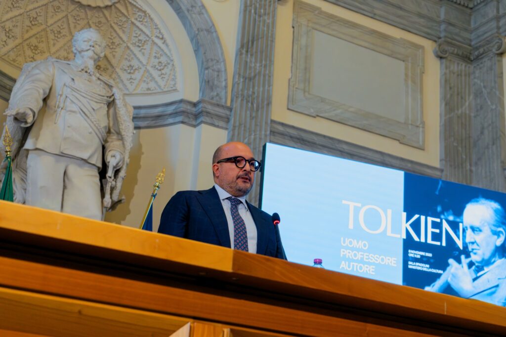 la mostra a Roma Tolkien. Uomo, Professore, Autore Gennaro Sangiuliano