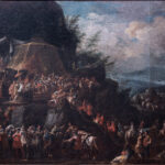 llario Giacinto Mercanti detto Spolverini, La regina Elisabetta prende congedo dal duca, dal cardinale Acquaviva e dalla corte al monte Cento Croci, 1720-1721 olio su tela, cm 250 x400 Musei Civici di Palazzo Farnese, Piacenza