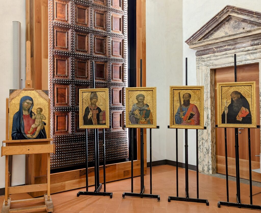 polittici medievali Gallerie degli Uffizi Da sinistra, Giovanni da Milano, quindi Lippo di Benivieni