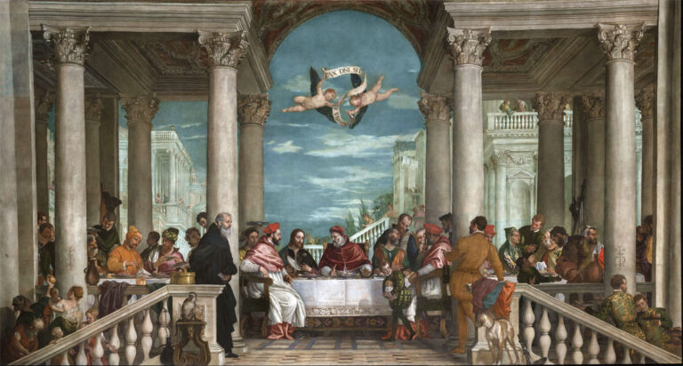 La Cena di San Gregorio Magno, di Paolo Veronese, dopo il restauro. Foto © DeFina Musei Civici di Vicenza
