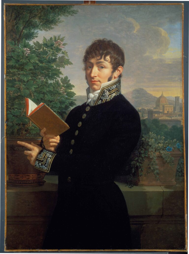 François-Xavier Fabre (1766-1837), Ritratto detto dell’intendente Delanoy Firmato e datato 1809 olio su tela 115 x 82