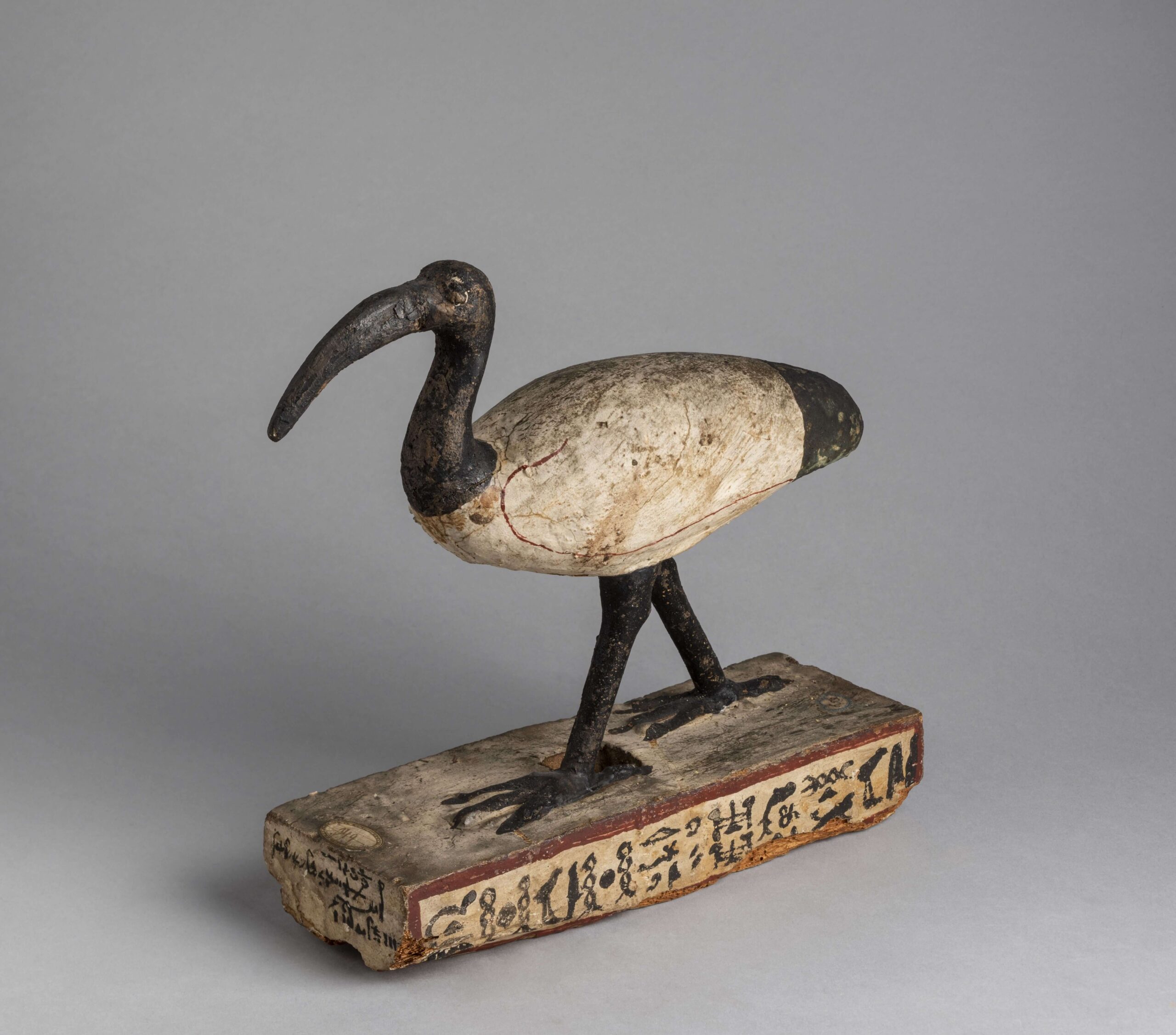 Museo Egizio di Torino Galleria della Scrittura Statuetta di Thot come ibis. Epoca Tarda (722-332 a.C.)