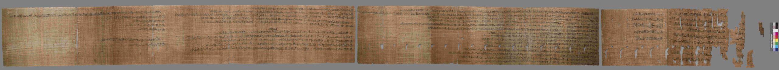 Museo Egizio di Torino Galleria della Scrittura Il papiro della congiura dell’Harem. Nuovo Regno (1187-1150 a.C.)