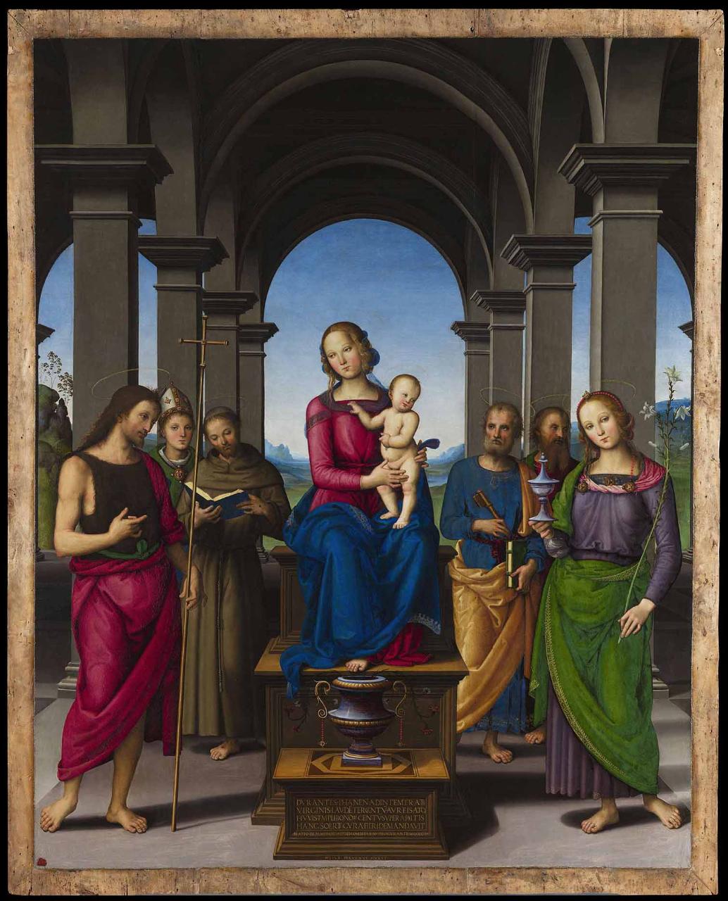 Pala di Durante Pietro Perugino a Fano. Primus pictor in orbe