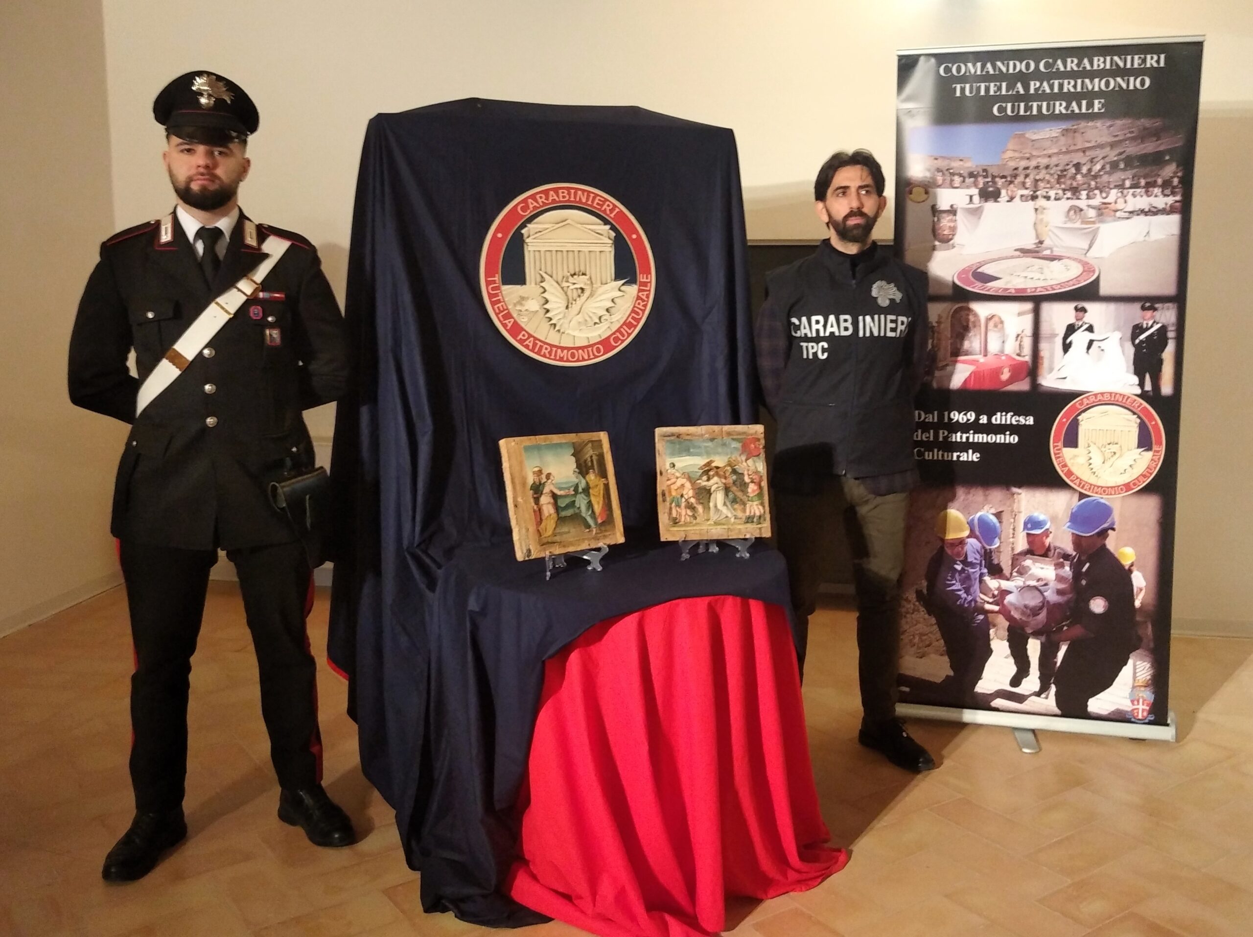 Carabinieri due dipiinti Chiesa di San Paolo di Fiastra