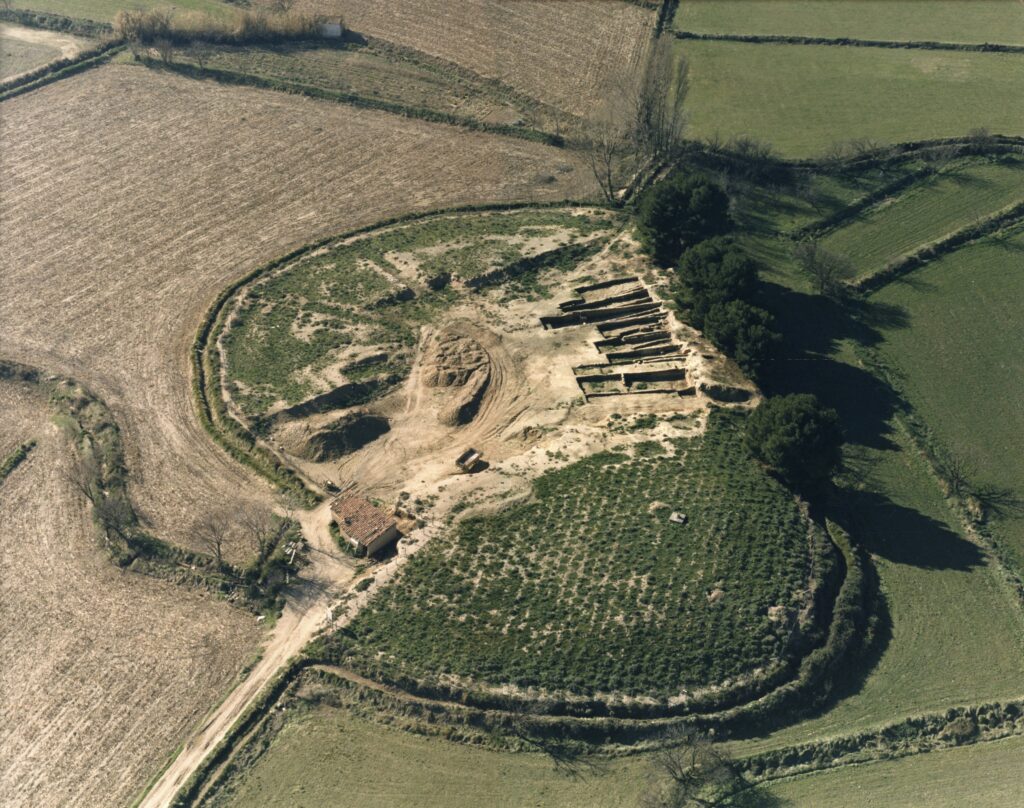 Aerial photo of Alto de la Cruz, Navarre, belonging to the Early Iron Age (©Servicio Patrimonio Histórico Gobierno de Navarra)