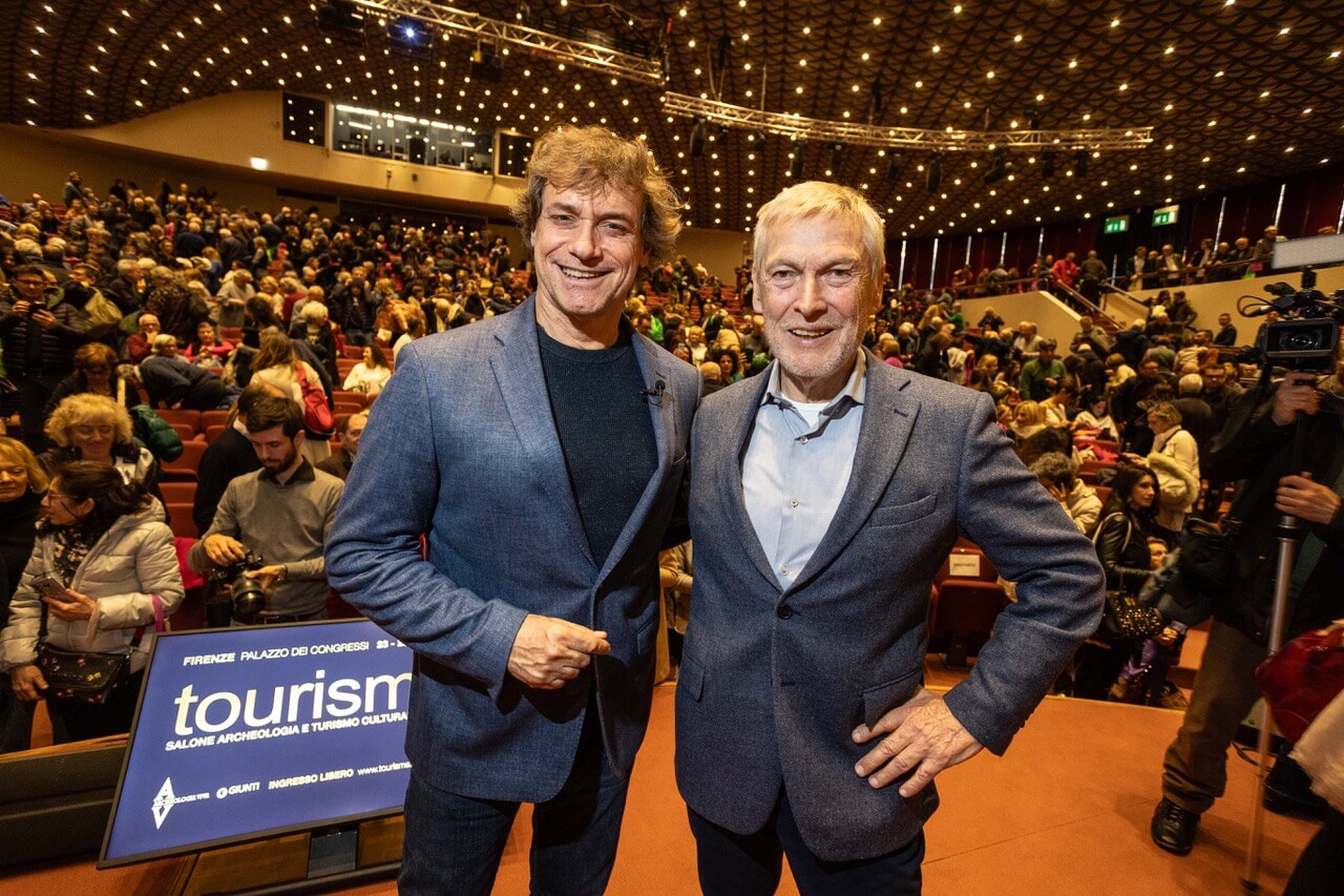 Alberto Angela e Pruneti X edizione di tourismA - Salone Archeologia e Turismo Culturale