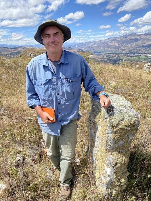 University of Wyoming Associate Professor Jason Toohey stands at the Callacpuma archaeological site in the Andes. Credits: Sarah Stagg