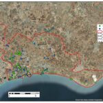 46 sites, lost tombs and quarries, rediscovered at the British military base, the Eastern Sovereign Base Area at Dhekelia, Cyprus. Location of sites visited by archaeologists from University of Leicester Archaeological Services. Credits: © ULAS, University of Leicester