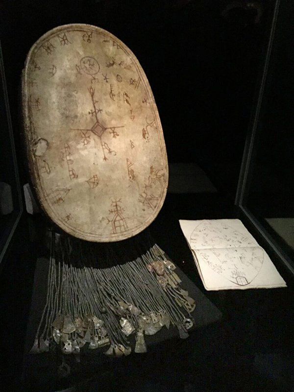 The Folldal drum is one of the best preserved and best documented ceremonial Sámi drums. It was taken on a long journey from the time it was confiscated in Namdalen in 1723 until it was returned to its place of origin 300 years later. It is now managed by the South Sámi Saemien Sijte Museum. Photo: Saemien Sijte