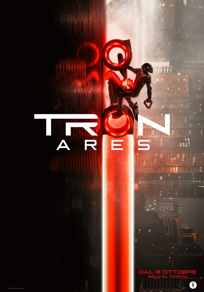 il poster del film Tron Ares, regia di Joachim Rønning