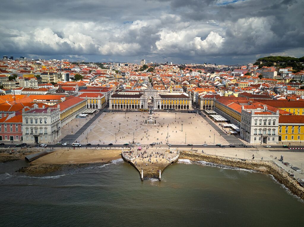 Praça do Comércio a Lisbona