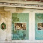 Palazzo Guiccioli, Ravenna. Studiolo di Byron: particolare della parete decorata
