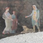 ciclo troiano Elena e Paride nel Salone nero della Regio IX