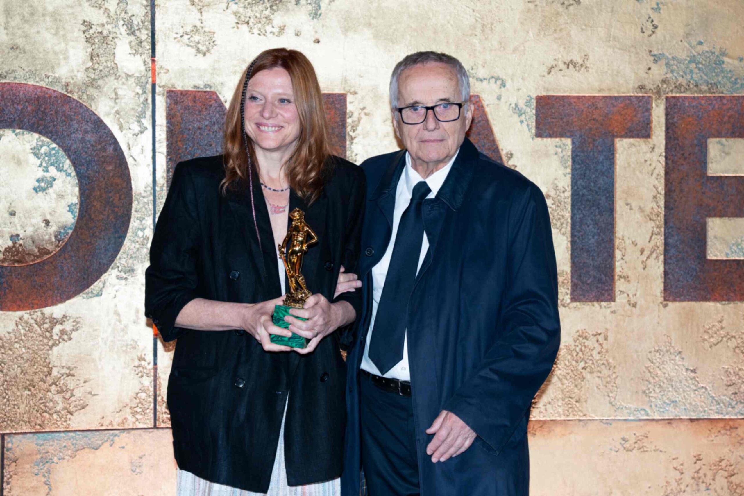 Marco Bellocchio, Susanna Nicchiarelli. Foto Emanuele Manco, Accademia David di Donatello