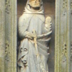 statue of Saint Guthlac from Croyland Abbey, XVth century