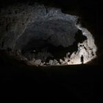 Researchers exploring the Umm Jirsan Lava Tube system. Credits: PALAEODESERTS Project, CC-BY 4.0