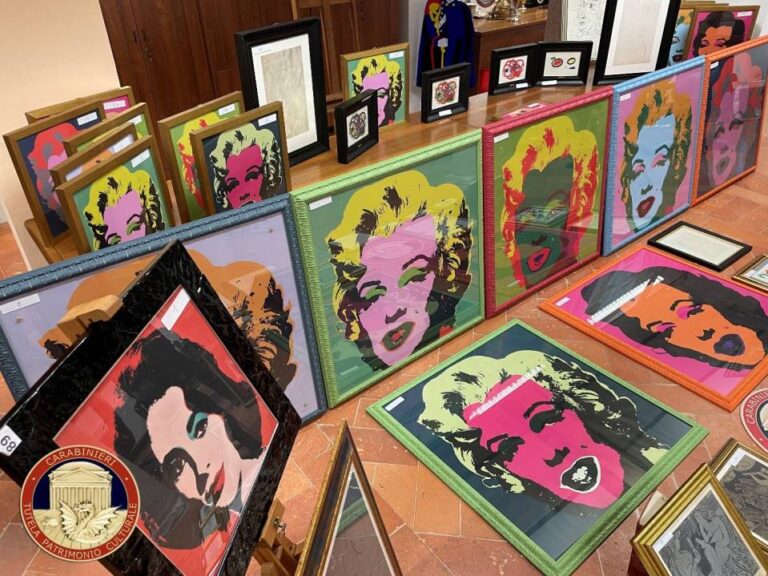 Carabinieri sequestrano 51 opere contraffatte di grandi artisti del Novecento