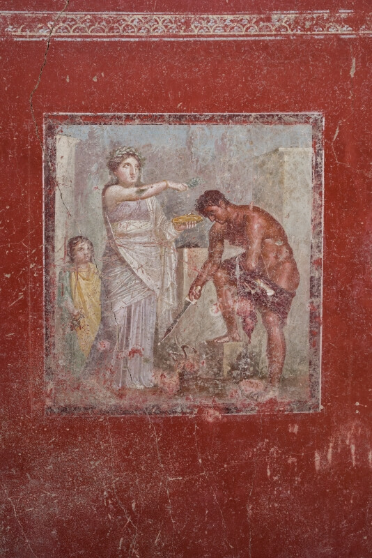 Casa dei Pittori al Lavoro: purificazione di un eroe