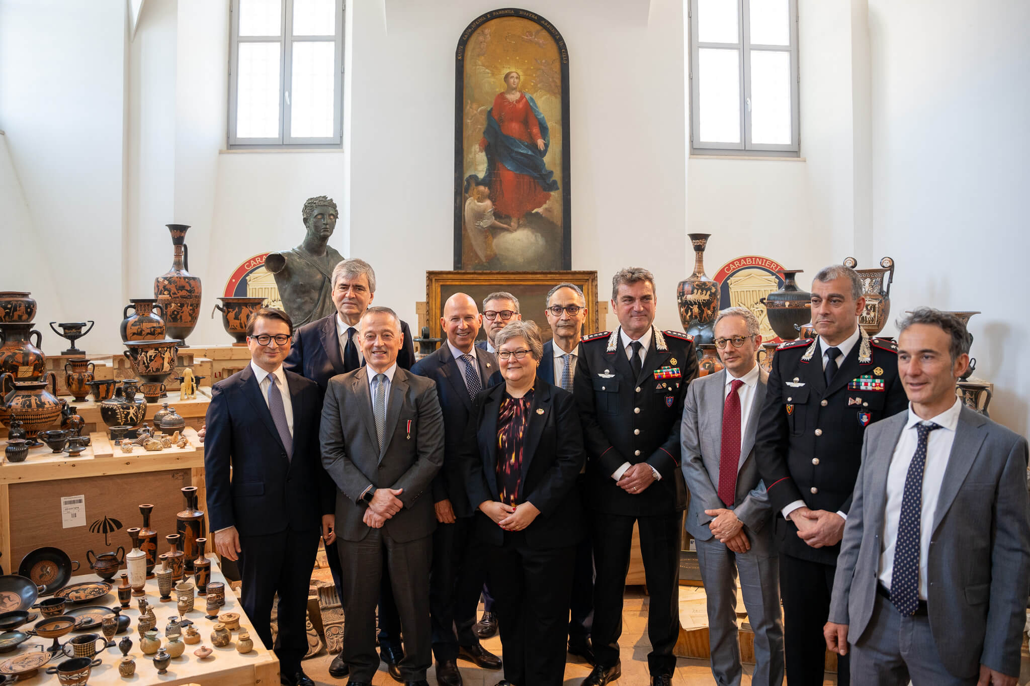 Carabinieri TPC, presentate 600 opere rimpatriate dagli Stati Uniti