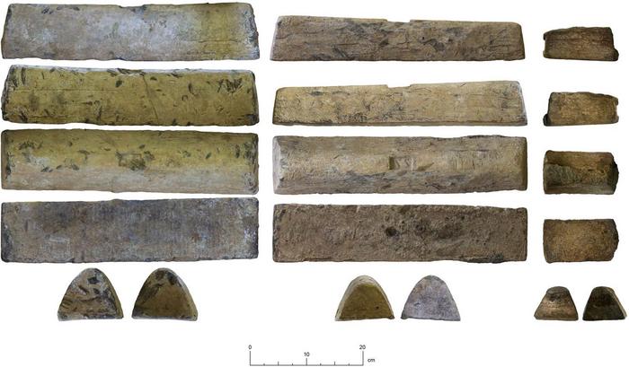 Three ingots that demonstrate the importance of lead production and exportation in northern Cordoba. Credits: University of Cordoba