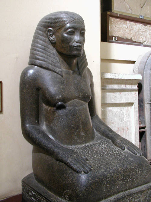 Amenhotep, son of Hapu, as an elderly man. Egyptian Museum, Cairo.