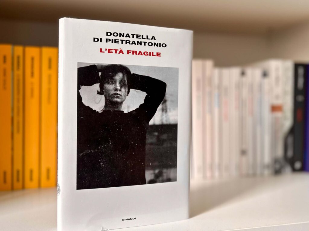 la copertina del romanzo L'età fragile, di Donatella Di Pietrantonio, pubblicato da Giulio Einaudi editore (2023) nella collana Supercoralli