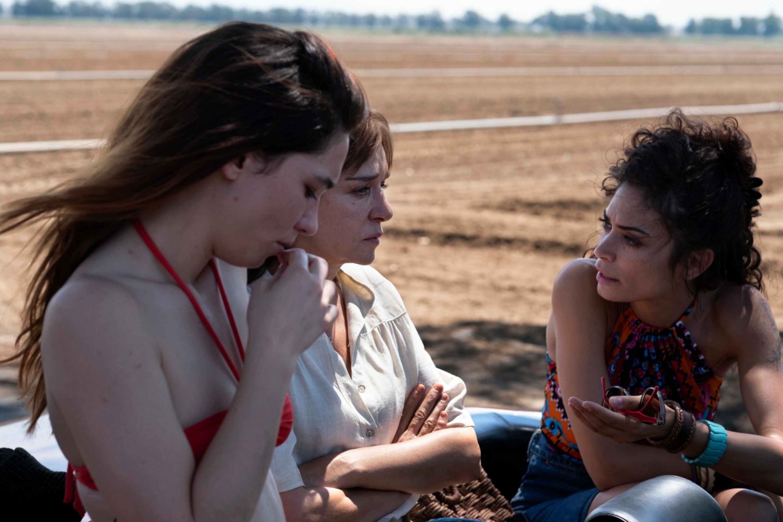 Matilda De Angelis, Valeria Golino, Elodie; foto di Mario Spada