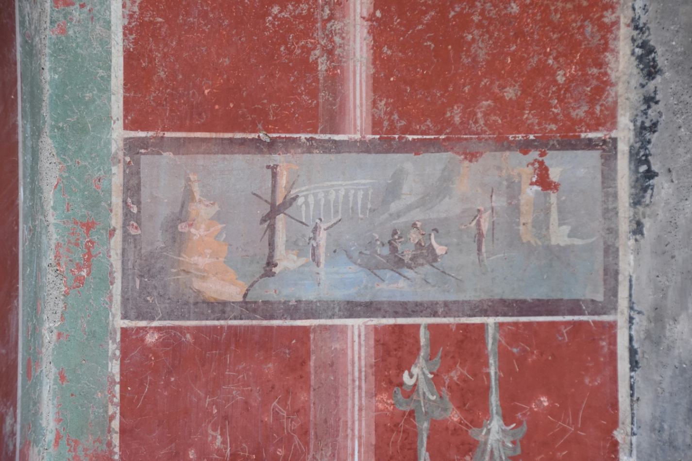 Pompei, scavi nella Regio IX rivelano un sacrarium con pareti blu