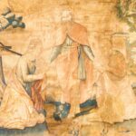 arazzo 1528 Mosè consegna le tavole della legge