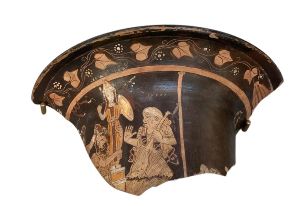 frammento cratere di Buccino Assteas foto di Antonio Navatta e Maria Ciniglio