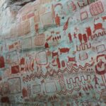 Cerro Azul; Rock art Amazonian animals one of the panels studied as part of the project. Credits: University of Exeter