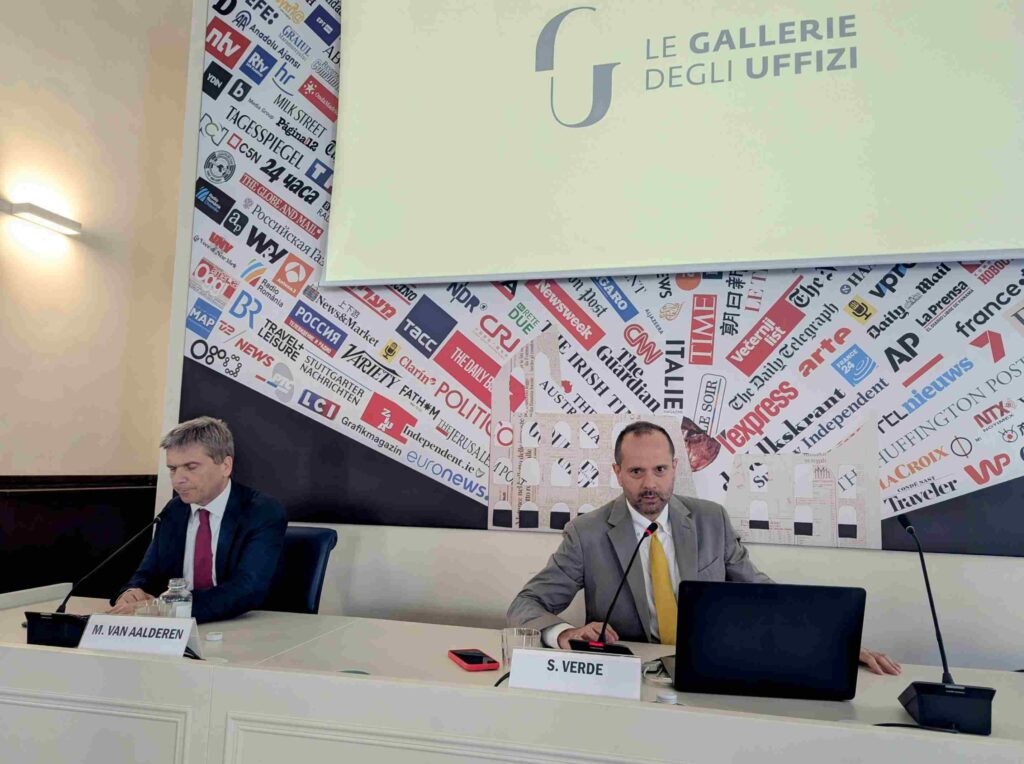 Gallerie degli Uffizi il Simone Verde in conferenza stampa