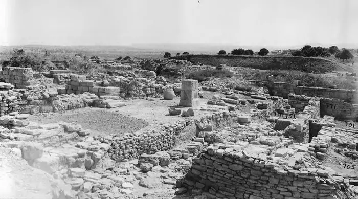 University of Cincinnati Classics Professor Carl Blegen led excavations at Troy in the 1930s that identified nine periods of city reconstruction along with evidence of a great battle and fiery devastation suggestive of the sack of Troy mentioned in Homer's Iliad. Credits: UC Classics