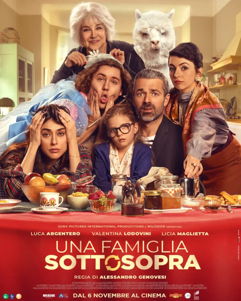 il manifesto del film Una Famiglia Sottosopra, per la regia di Alessandro Genovesi 