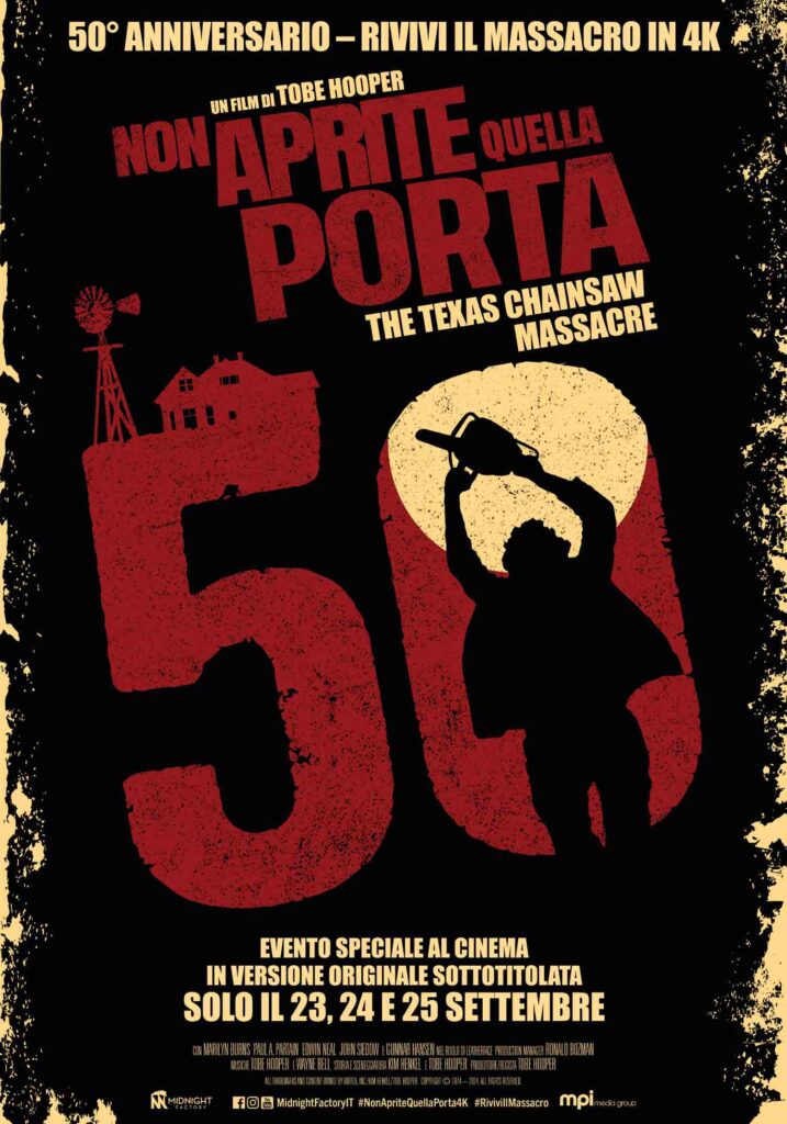 Non aprite quella porta 4K - Poster ufficiale italiano