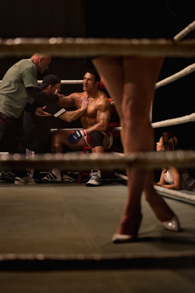 la prima immagine dal film The Smashing Machine, con Dwayne Johnson. Crediti per la foto: Cheryl Dunn