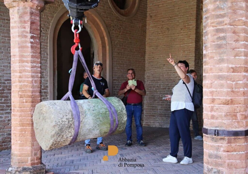 cippo miliario di Pontemaudino Museo Pomposiano