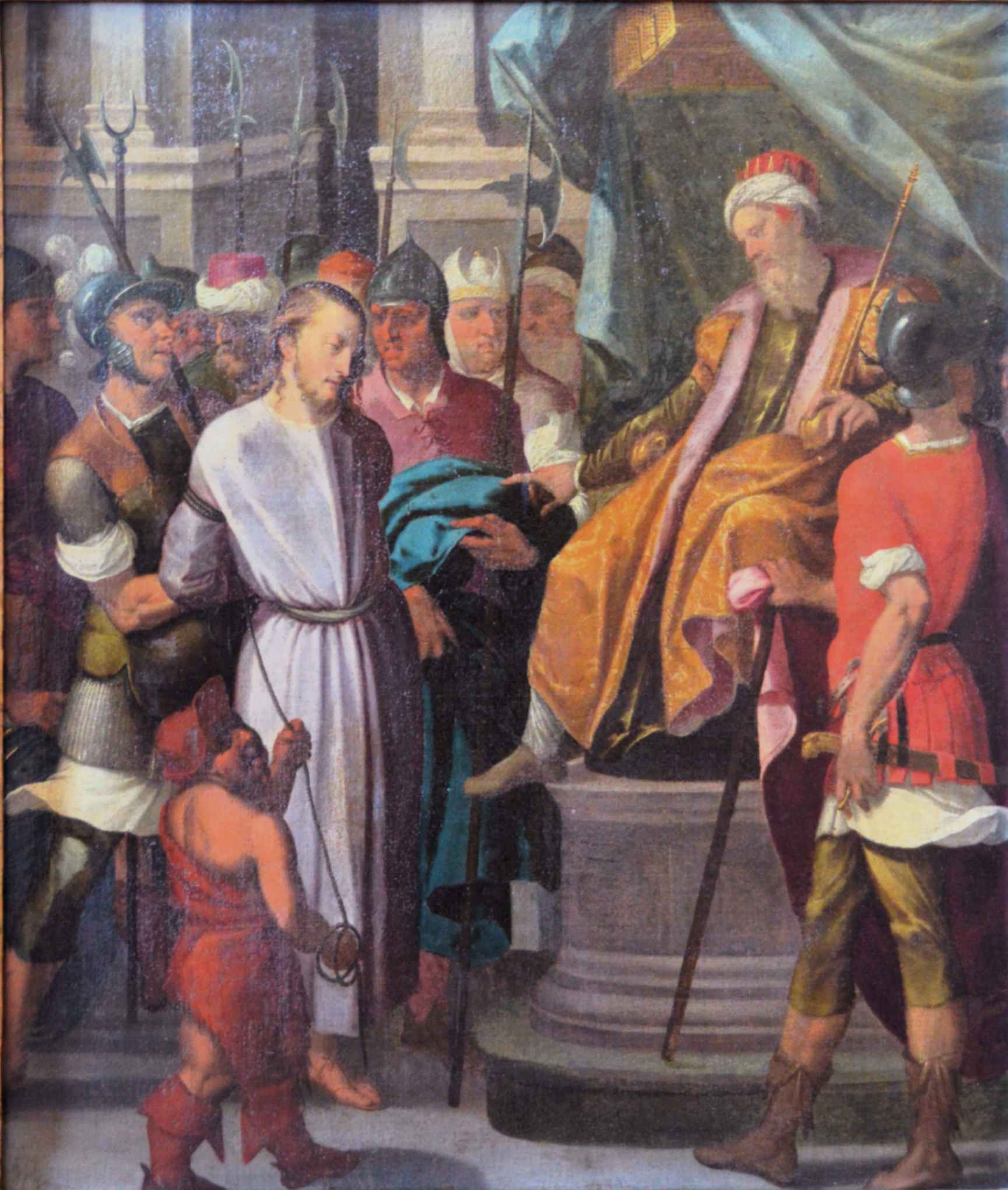 Lorenzo Costa il Giovane (1535-1583), Cristo davanti a Pilato