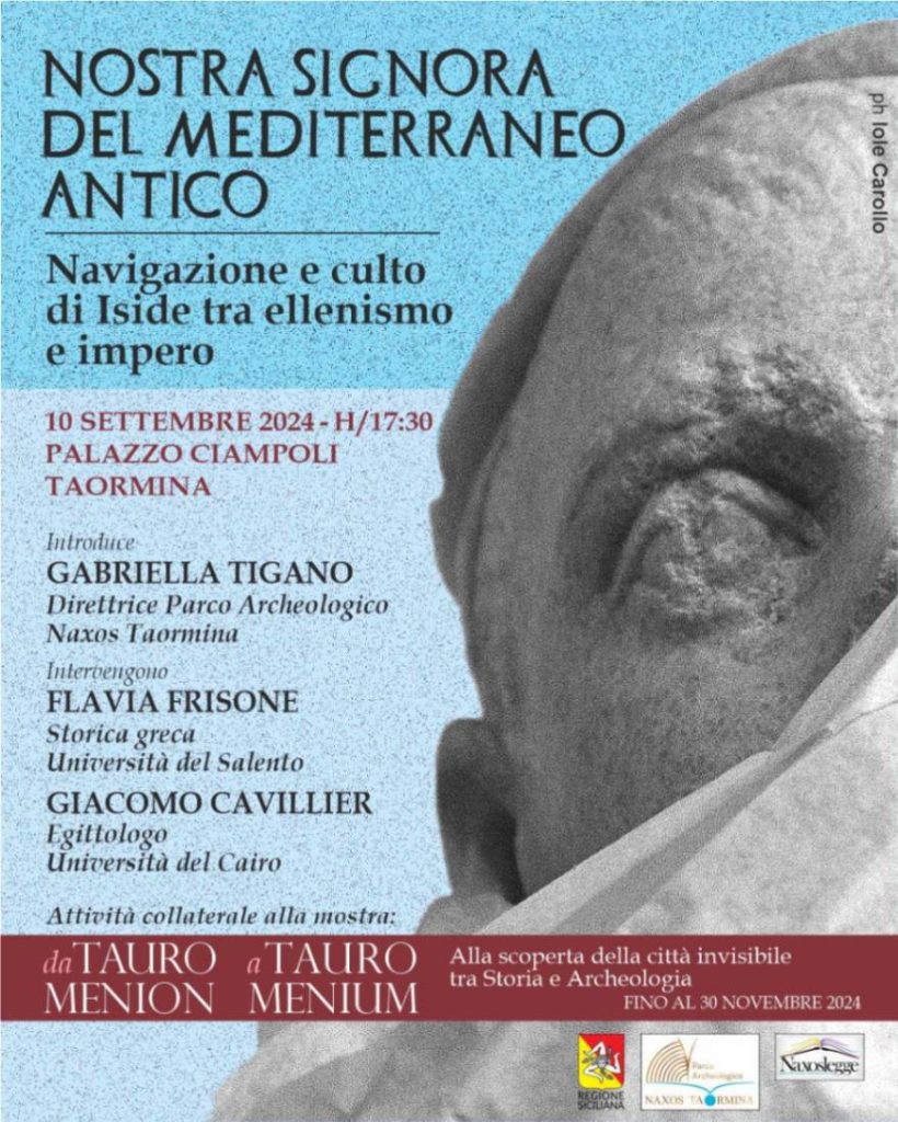 conferenza “Nostra Signora del Mediterraneo Antico. Navigazione e culto di Iside tra ellenismo e impero”