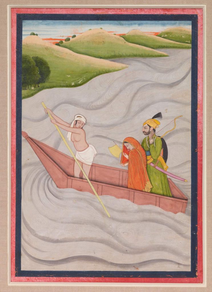 Maestro della prima generazione dopo Manaku e Nainsukh di Guler Gambhira Raga, foglio tratto dalla "Seconda serie di ragamaladi Guler", regione di Pahari, ca. 1790, pittura a pigmento su carta,Museo Rietberg, 2013.248, acquistato con fondi di Catharina Dohrn.