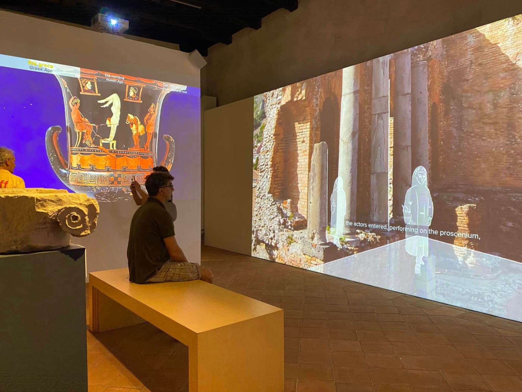 Sala Immersiva con reperti e video Teatro Antico