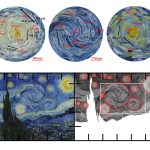 The authors measured the relative scale and spacing of the whirling brush strokes in van Gogh’s “The Starry Night,” along with variances in luminance of the paint, to see if the laws that apply in the physics of real skies apply in the artist’s depiction. The results suggest van Gogh had an innate understanding of atmospheric dynamics. He captured multiple dimensions of atmospheric physics with surprising accuracy. Credits: Yinxiang Ma