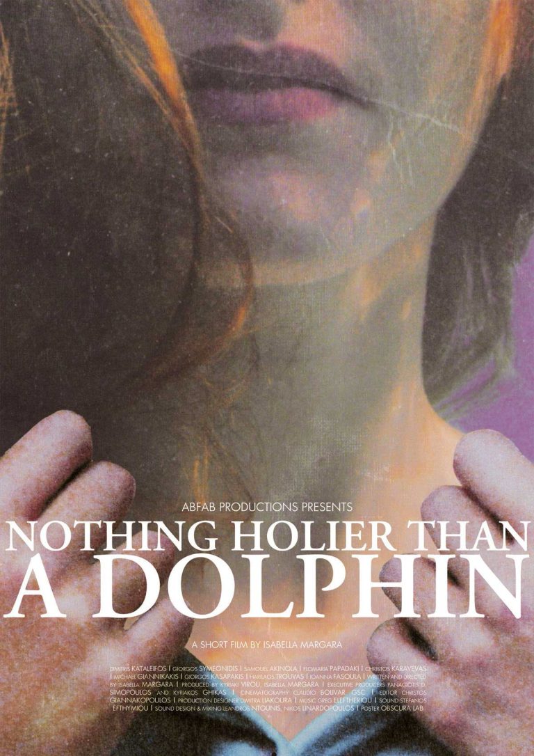 poster Nothing holier than a dolphin (Niente di più sacro di un delfino), di Isabella Margara