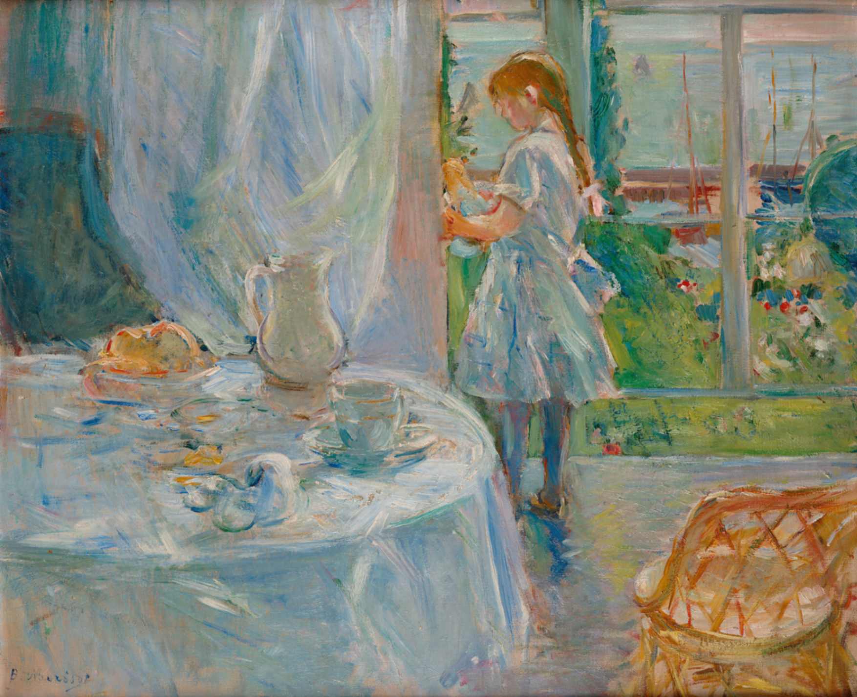 Berthe Morisot Bambina con bambola (Interno di cottage) 1886 Olio su tela Musée d’Ixelles