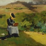 Lorenzo Delleani Pollone, 1840 - Torino, 1908 La pittrice, 1881 Olio su tavola Lascito Ettore De Fornaris, Torino 1978 P/1955